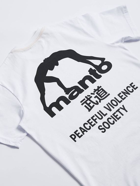 MANTO t-shirt SOCIETY biały