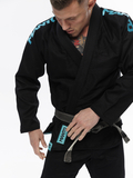 MANTO "X5" BJJ Gi czarno - turkusowe