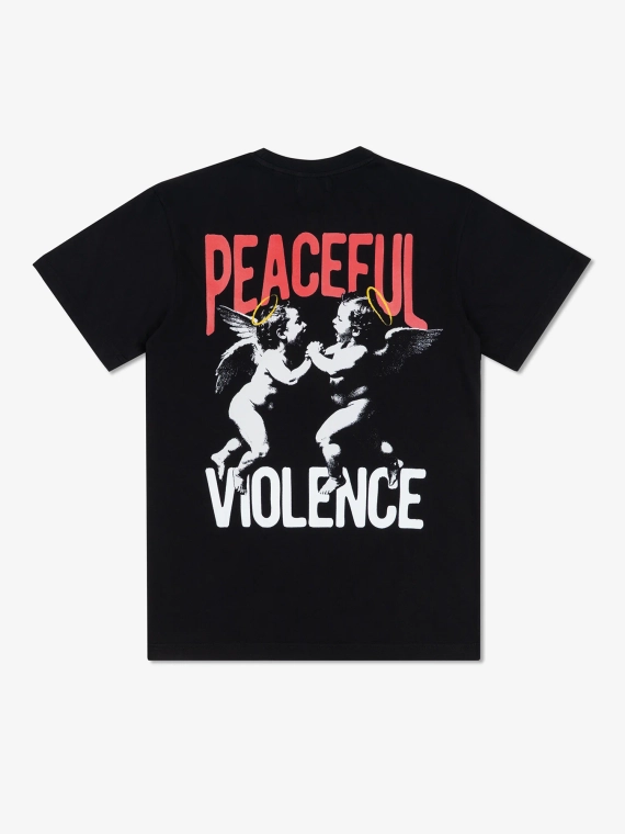 MANTO t-shirt ANGELS czarny