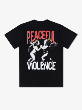 MANTO  t-shirt ANGELS czarny