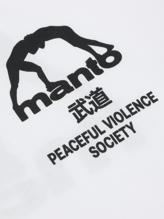 MANTO t-shirt SOCIETY biały