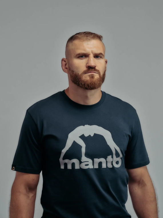 MANTO t-shirt VIBE 25 granatowo-szary