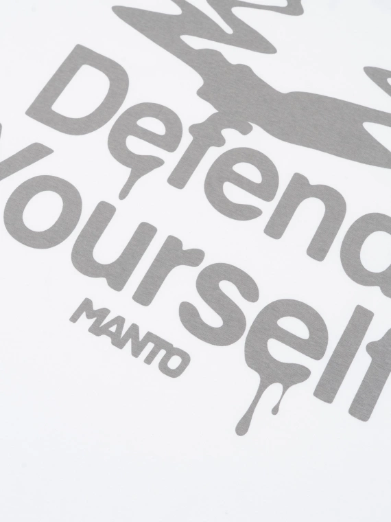 MANTO t-shirt DRIP biały