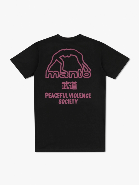 MANTO t-shirt SOCIETY 25 czarny onyks