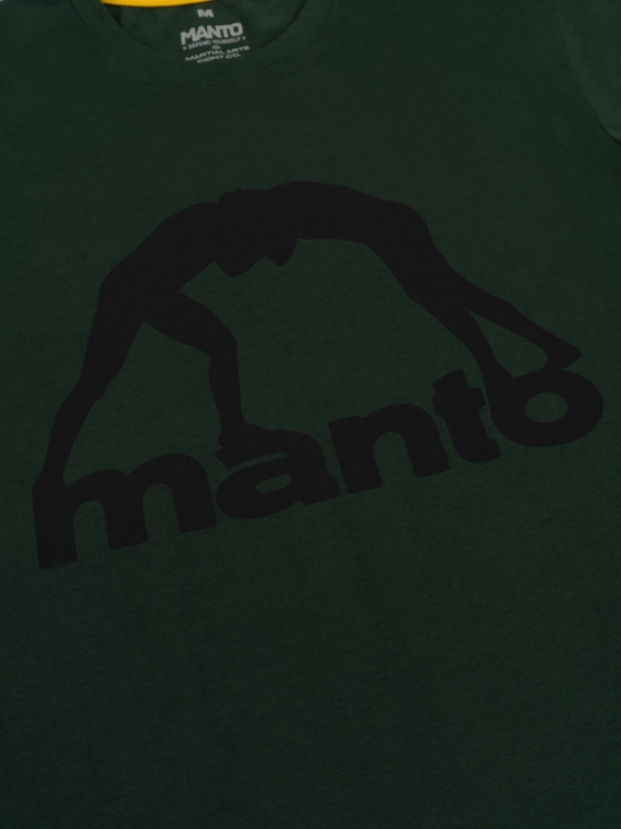 MANTO t-shirt VIBE 25 sosnowa zieleń-czarny