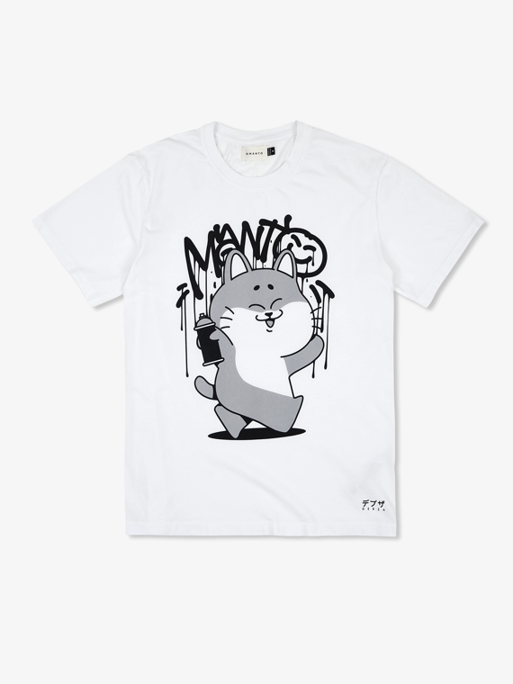 MANTO t-shirt DEBZA biały