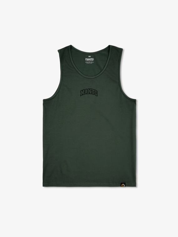 MANTO tank top VARSITY khaki