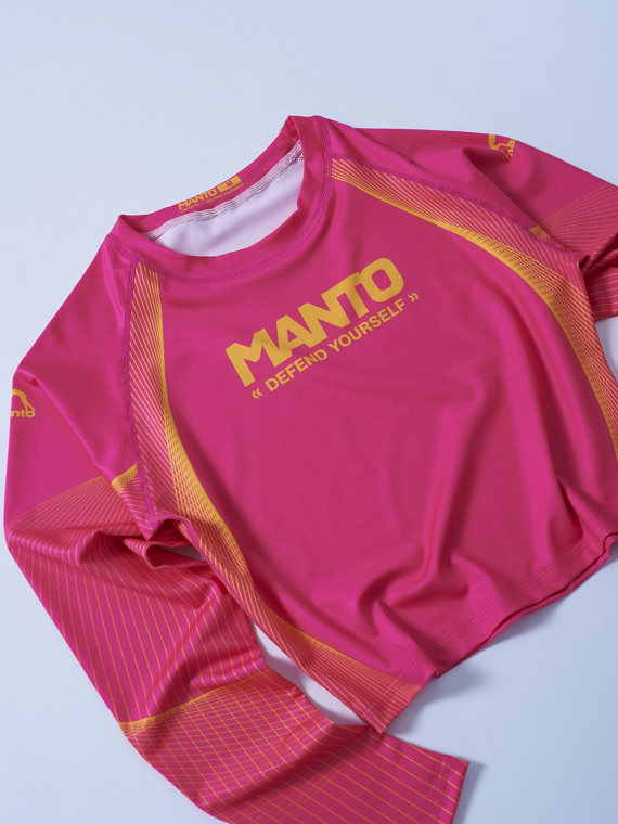 MANTO rashguard DEFEND różowy