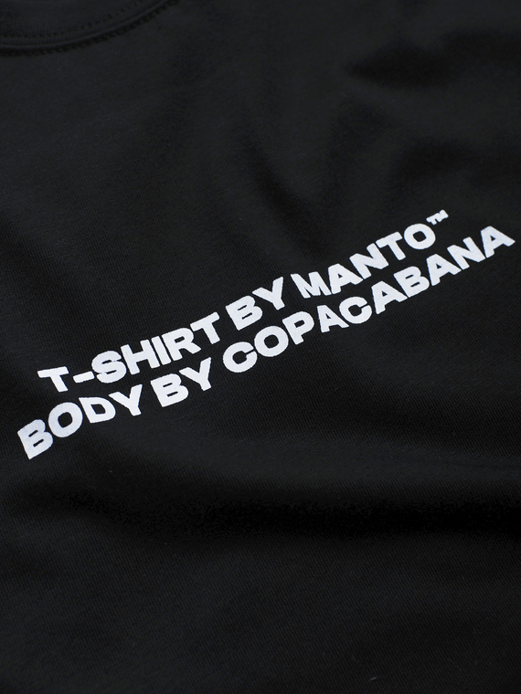 MANTO t-shirt BODY BY COPACABANA czarny