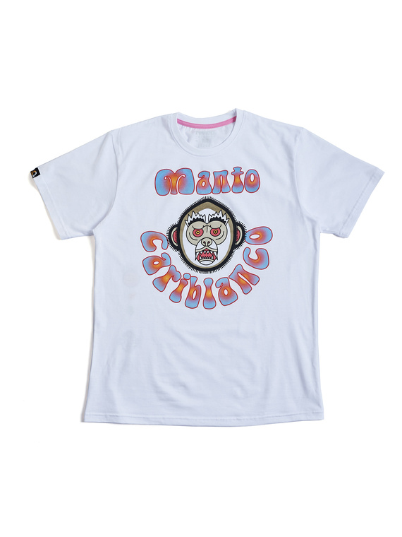 MANTO t-shirt CARIBLANCO biały