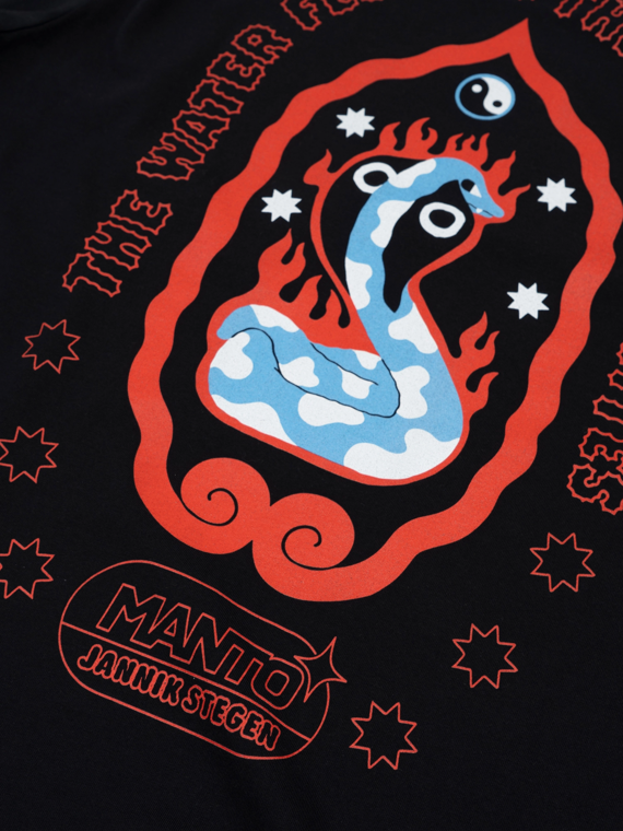 MANTO  t-shirt COBRA czarny