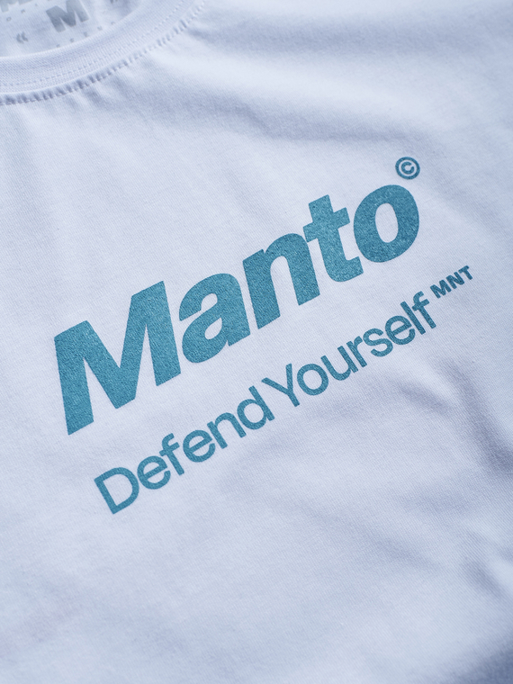 MANTO t-shirt DEFEND 23 OVERSIZE biały