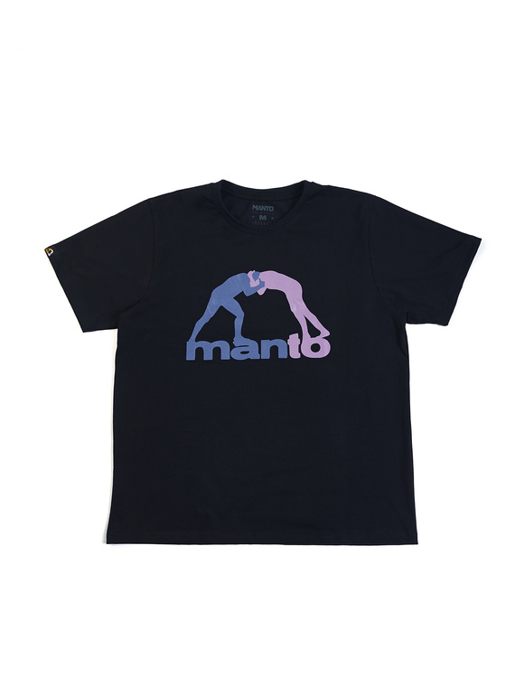 MANTO  t-shirt DUO PASTEL czarny