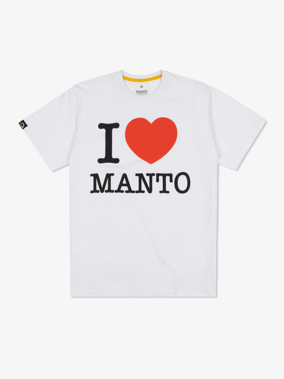 MANTO t-shirt I LOVE MANTO biały