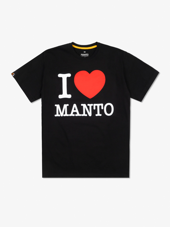 MANTO t-shirt I LOVE MANTO czarny