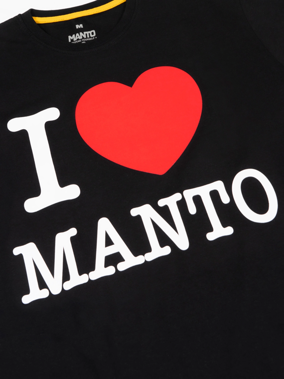 MANTO t-shirt I LOVE MANTO czarny