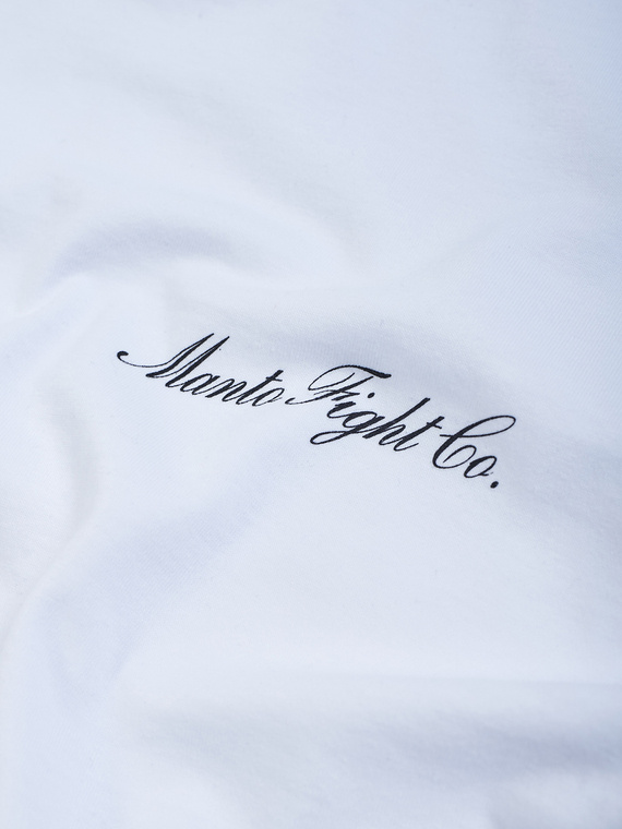 MANTO t-shirt ITALIC biały