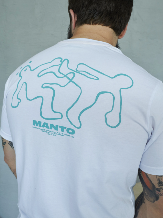 MANTO t-shirt K.O. OVERSIZE biały