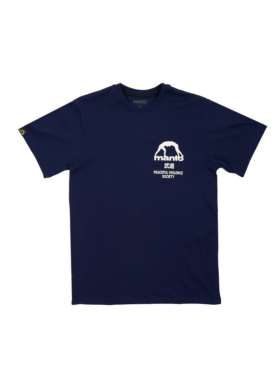MANTO t-shirt SOCIETY granatowy