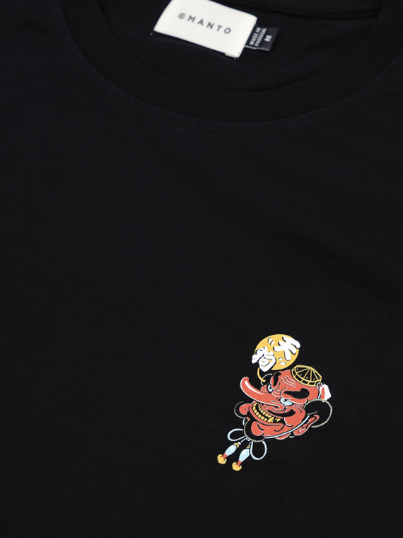 MANTO t-shirt TENGU czarny