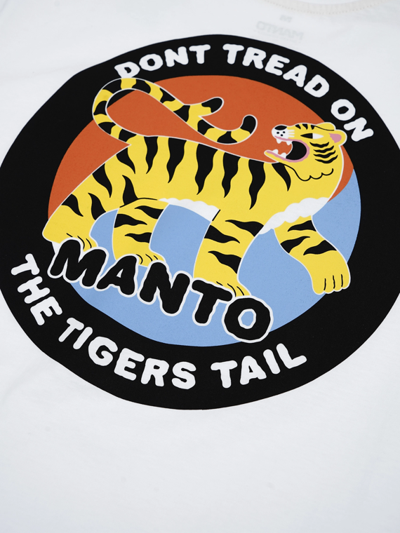 MANTO t-shirt TIGER`S TAIL biały