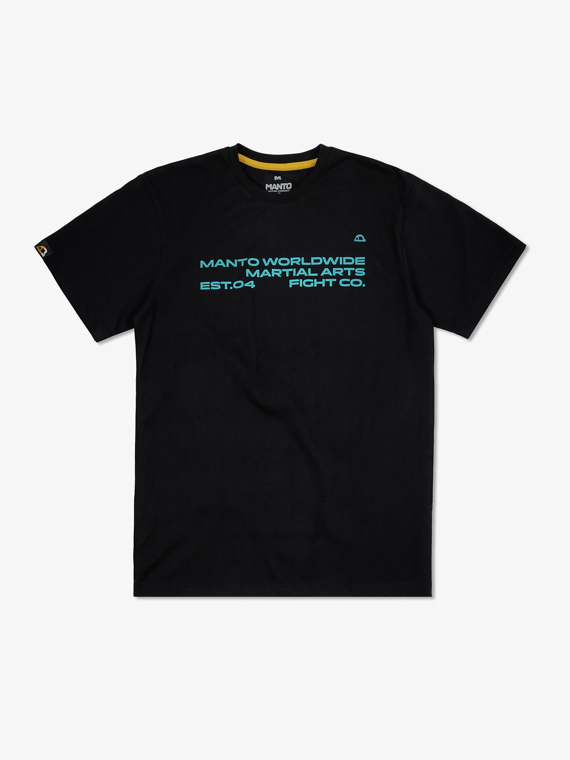 MANTO t-shirt WORLD czarny