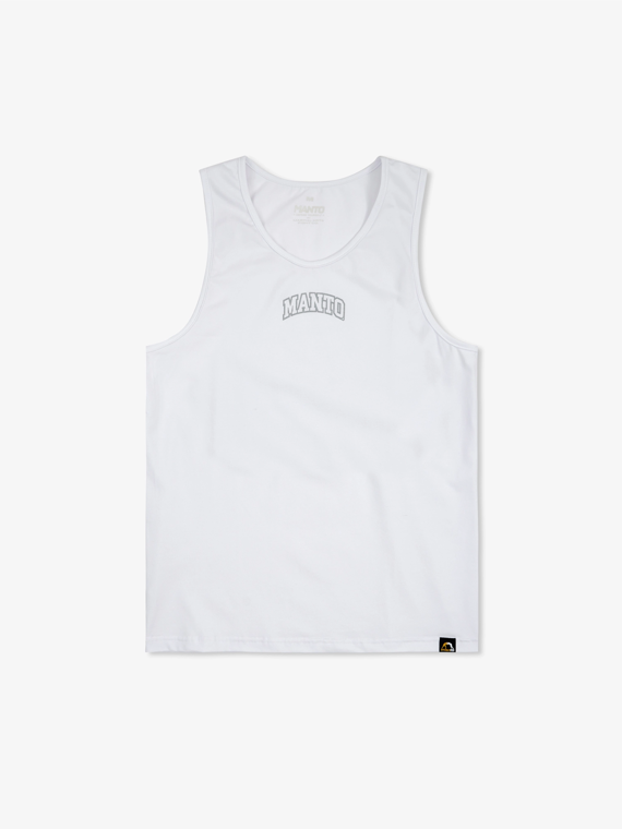 MANTO tank top VARSITY biały