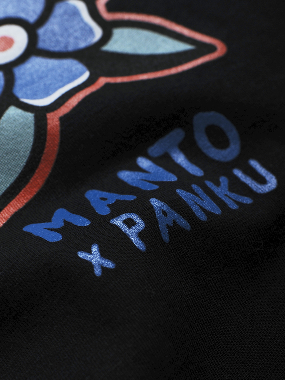 MANTO x Panku t-shirt RIP czarny